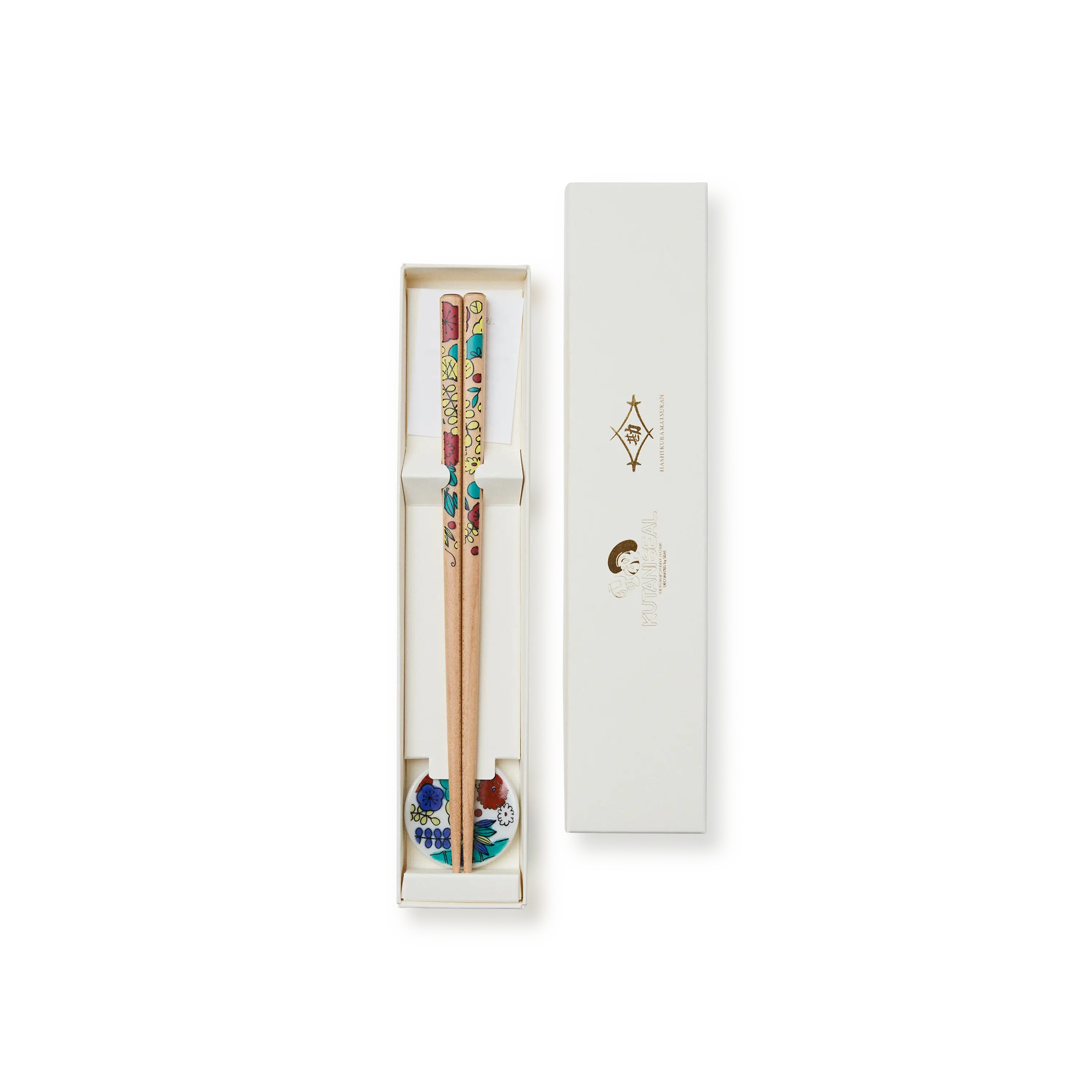 Flower Chopsticks “Goshu” – with Chopstick Rest & Gift Box