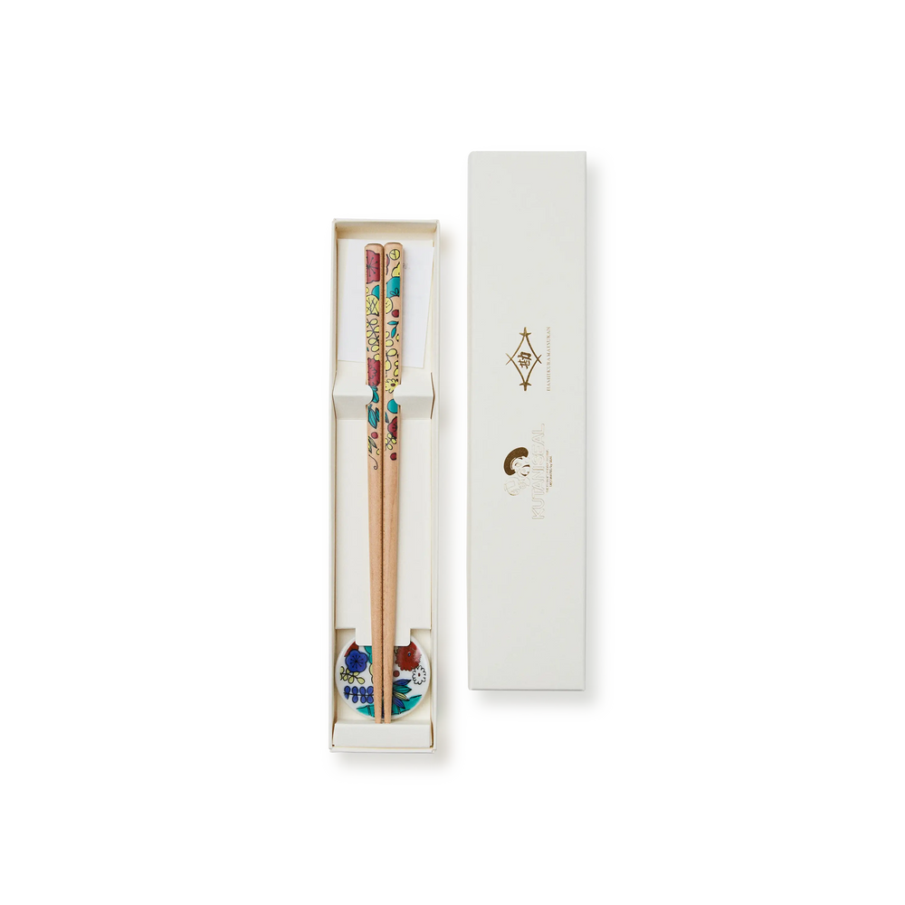 Flower Chopsticks “Goshu” – with Chopstick Rest & Gift Box