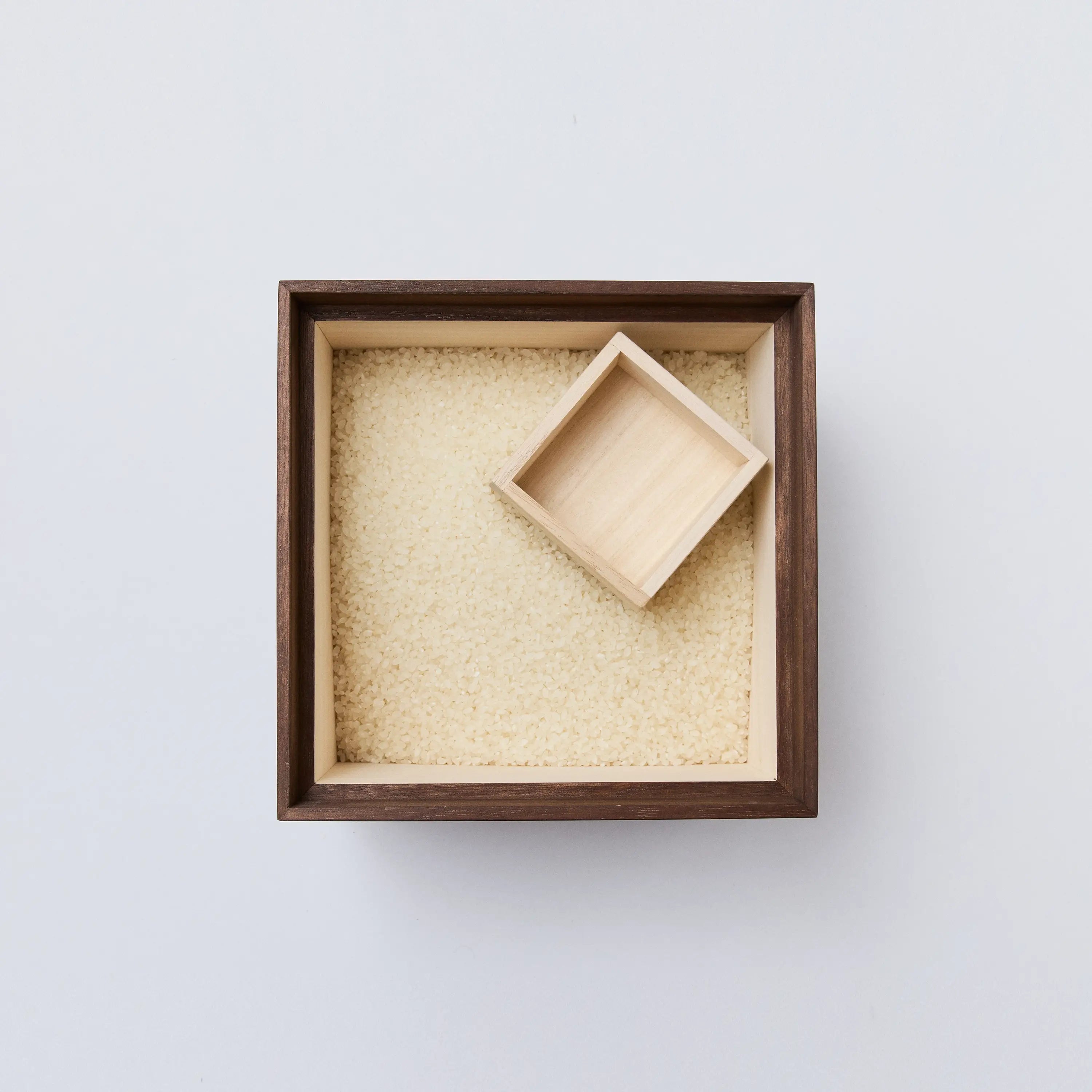 Kiri Rice Box - Black “Persimmon Tannin Finish”